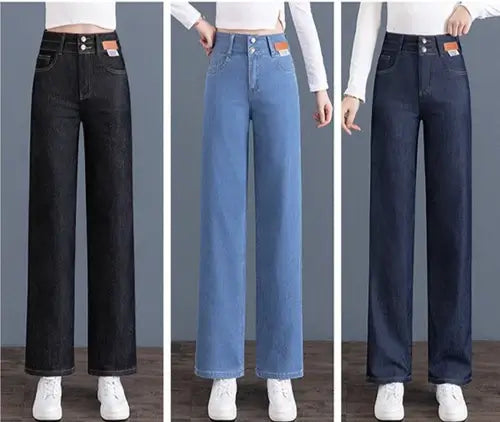 (Compre 1 LEVE 2 UNIDADES) Calça Jeans Katy™ com Caimento Soltinho e Acabamento Premium / A Calça Oficial da Mulher Moderna e Elegante!!