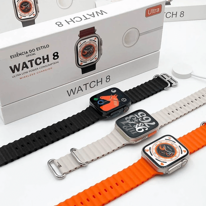 SmartWatch Serie 8 Ultra® - Modelo Atualizado 2023/2024 (COMPRE HOJE E GANHE BRINDE + FRETE GRÁTIS)