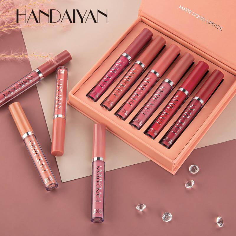 Kit Batom Handaiyan Matte Sexy Lips + Caixa Exclusiva Edição Limitada - (PAGUE 3, LEVE 6)